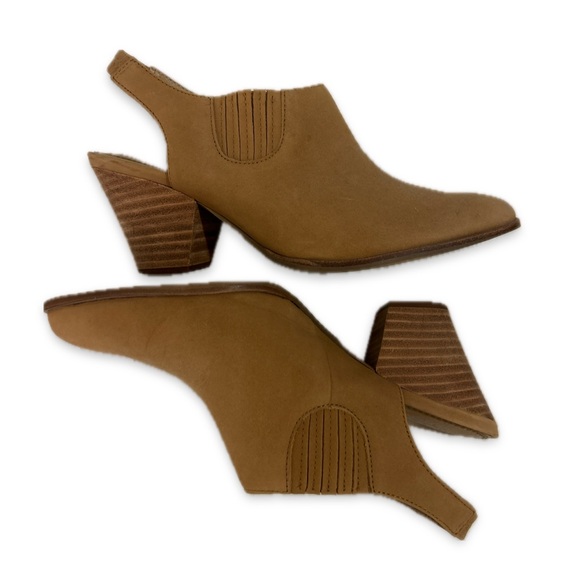 Splendid Averie tan leather slingback booties, women’s size 7.5 - Picture 4 of 11